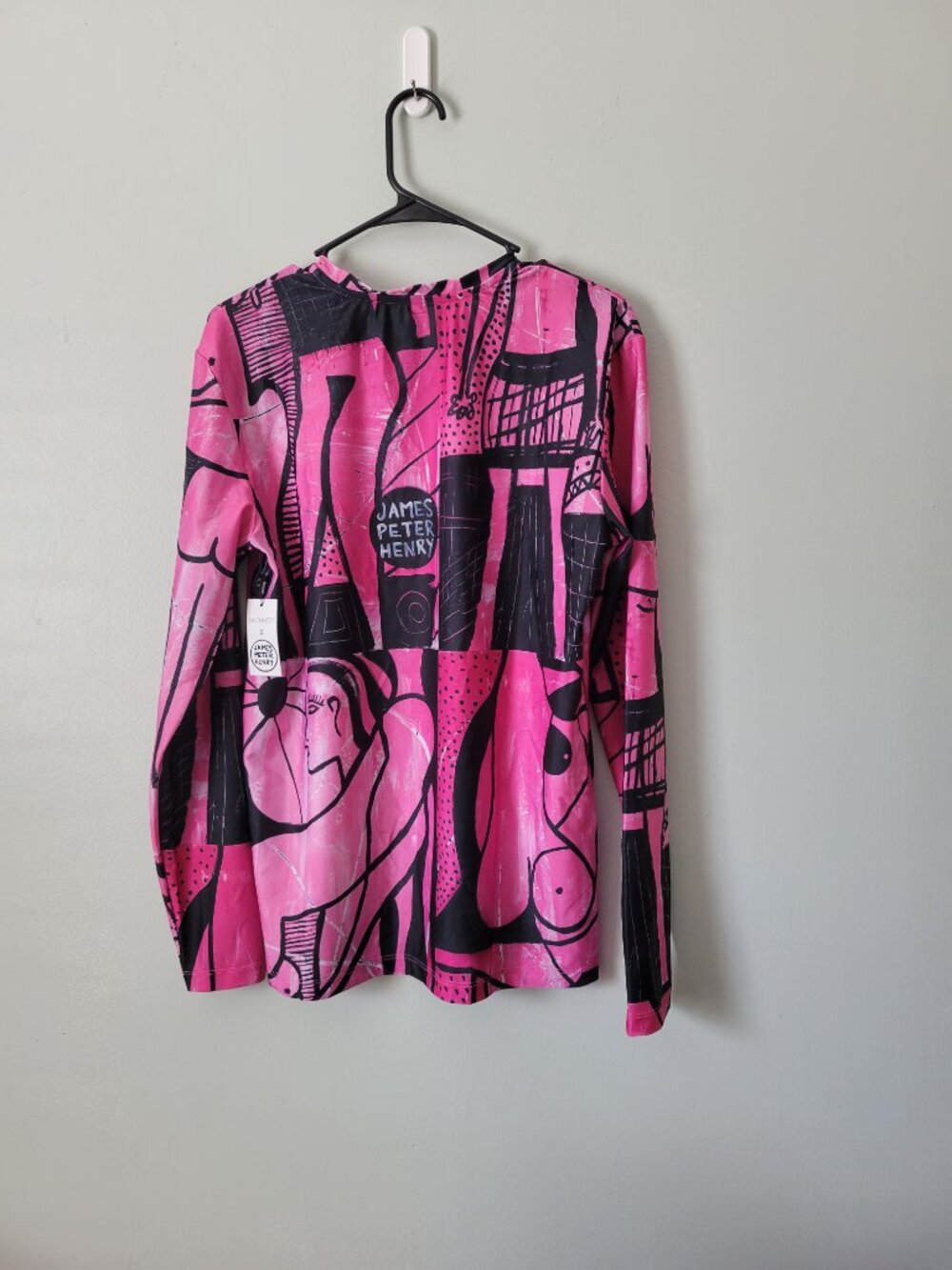 Swiminista Swim Rashguard Men's L Good Vibes Surf Shirt X James Peter Henry NWT - Picture 4 of 5
